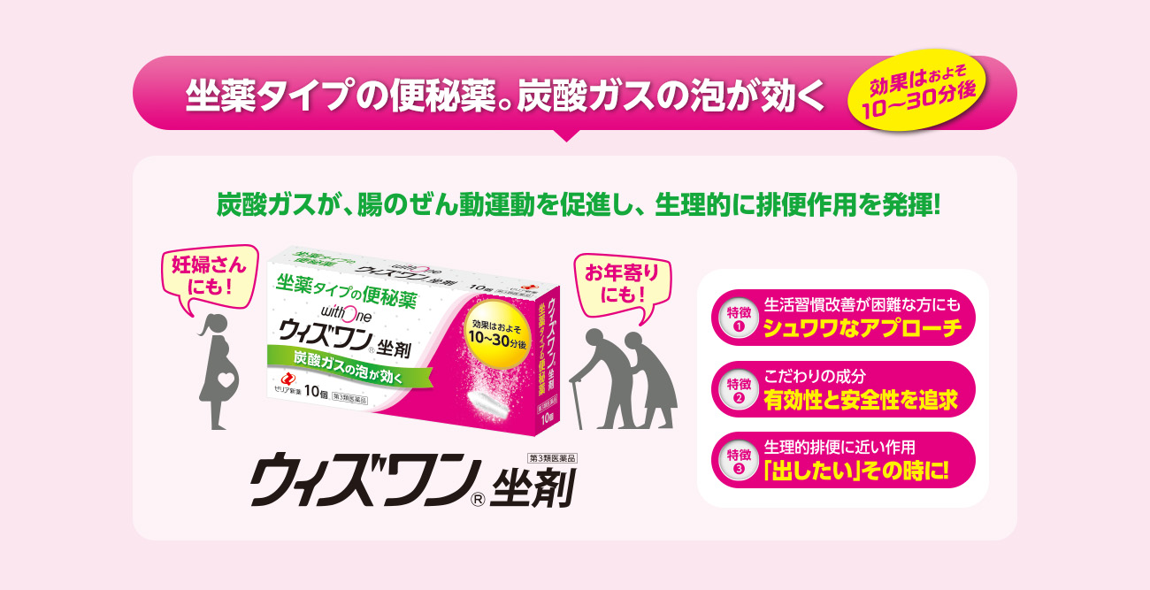 体の負担をかけずに早く出したい方に つらい便秘に頼れる切札！