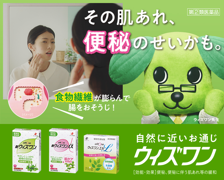 その肌あれ、便秘のせいかも 食物繊維が膨らんで腸をおそうじ！