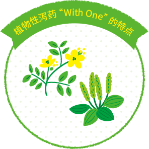 植物性泻药“WithOne”的特点